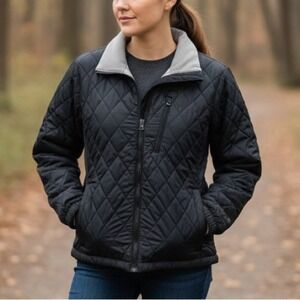 Columbia Women's Black Quilted Puffer Jacket size Medium